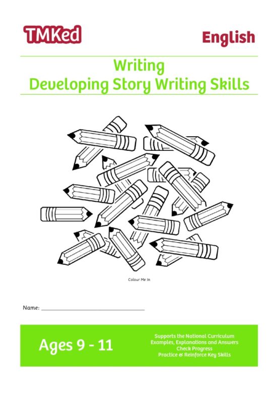 KS2 Worksheets for kids - developing writing skills fiction, 9-11 years